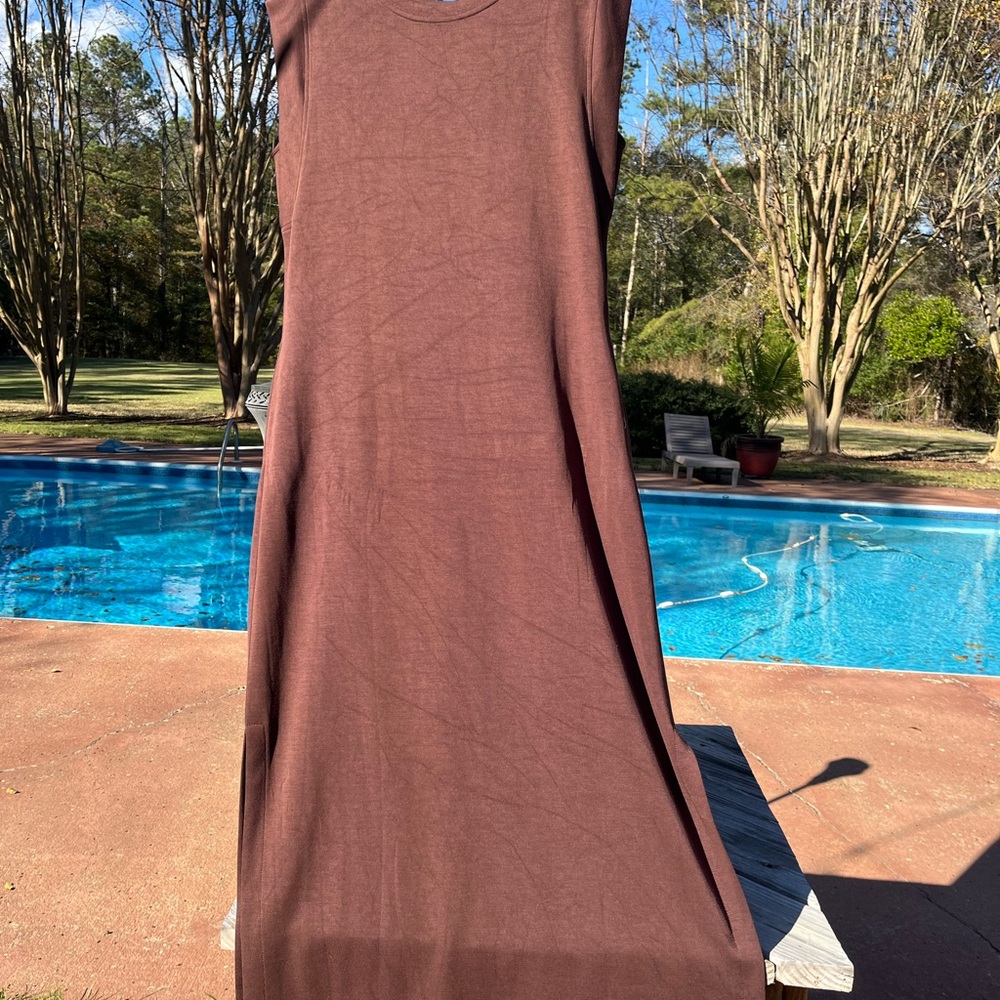 Elegant Brown Maxi Dress